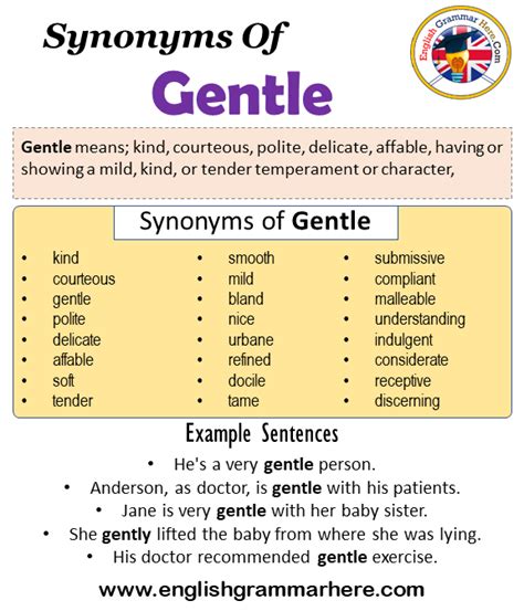 gentle synonym|More.